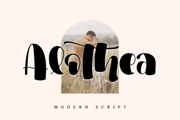 Alothea: A Modern Script Font for Editorial Elegance