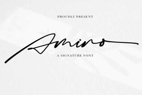 Amino: A Script Font for Modern Design Projects
