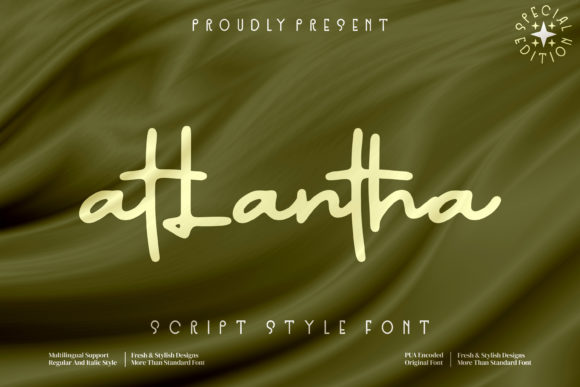 Atlantha: A Stylish Script Font for Your Brand’s Visual Makeover