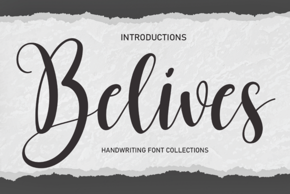 Belives: A Handwritten Font for Editorial Design