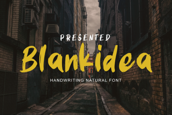 Blankidea: A Handwritten Font for Modern Editorial Design