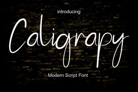 Caligrapy: A Script Font for Elegance and Creativity