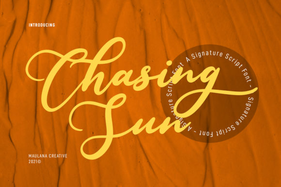 Chasing Sun: A Modern Script Font for Digital Campaigns