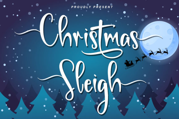 Christmas Sleigh Font for Festive Campaigns