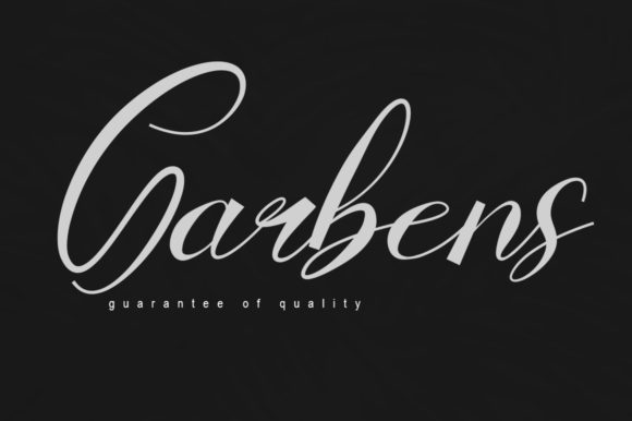 Garbens Font for Business Branding