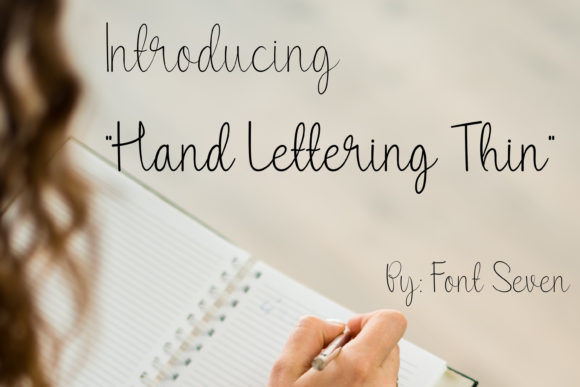 Hand Lettering Thin for Web Design Projects