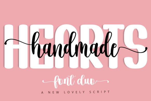 Hearts Handmade Font for Business Branding
