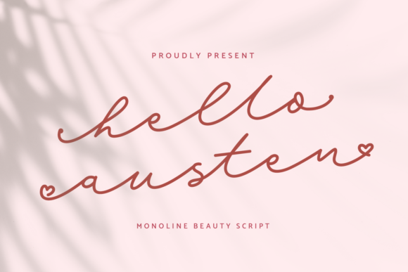 Hello Austen Script Font for Handmade Creations