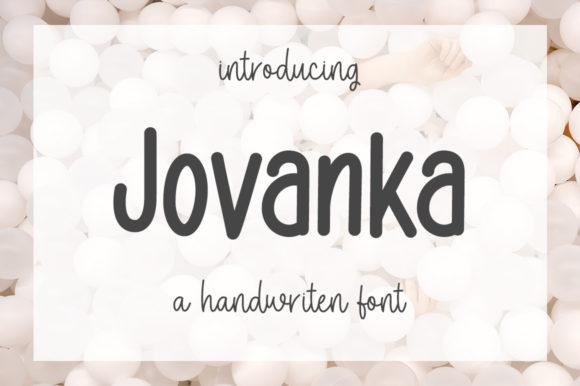 Jovanka – A Handwritten Font for Craft Projects