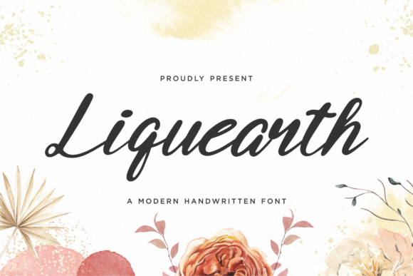 Liquearth: A Handwritten Font for Elegant Editorial Design