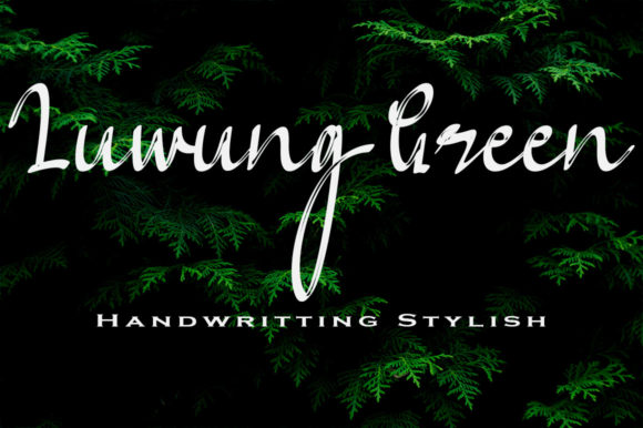 Luwung Green: A Playful Script Font for Creative Branding