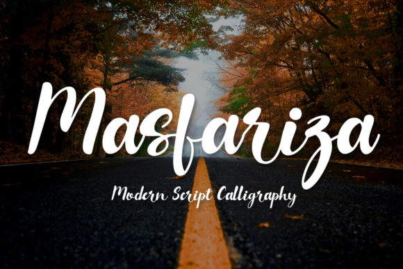 Masfariza: A Handwritten Script Font for Editorial Elegance
