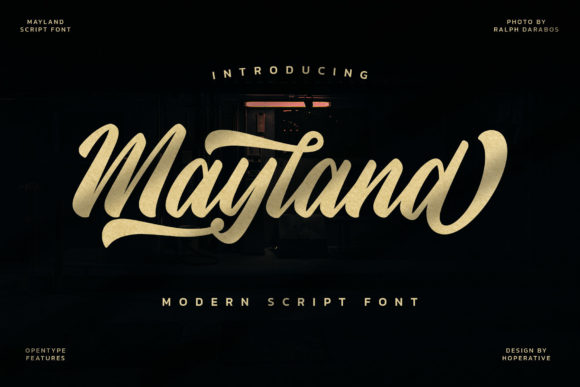 Mayland: A Bold Handwritten Font for Web Design