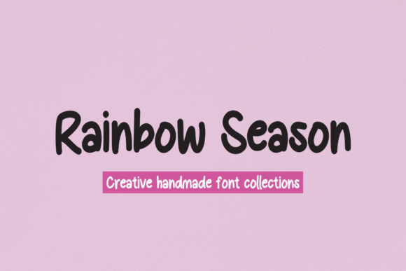 Rainbow Season Font for Handmade Creations