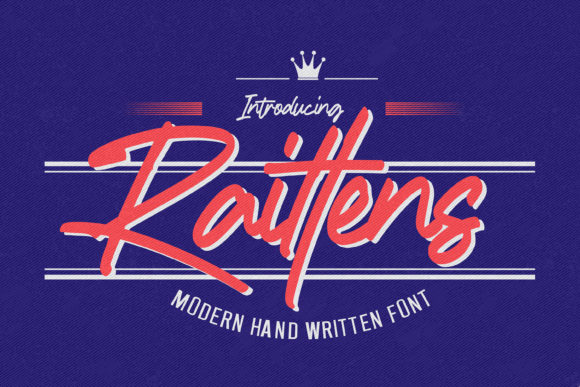 Raittens: A Handwritten Font for Modern Editorial Design