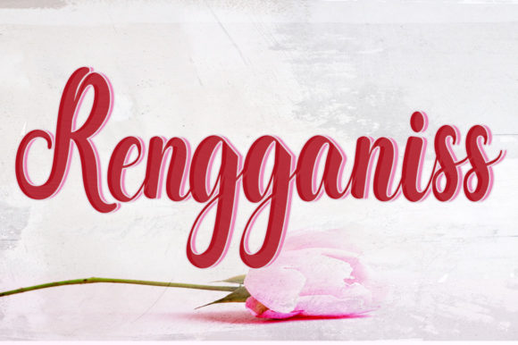 Rengganis Font for Campaign Creatives