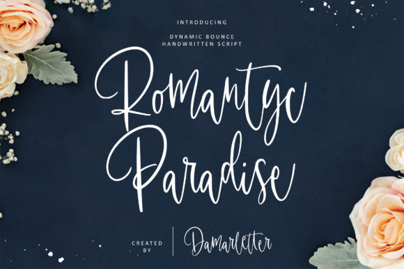 Romantyc Paradise Font for Editorial Design