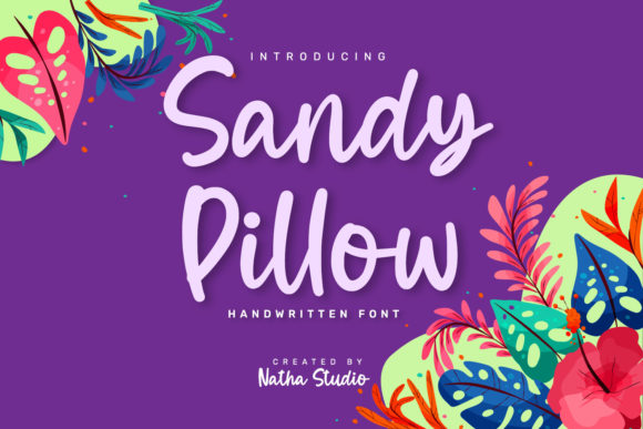 Sandy Pillow Font for Editorial Design