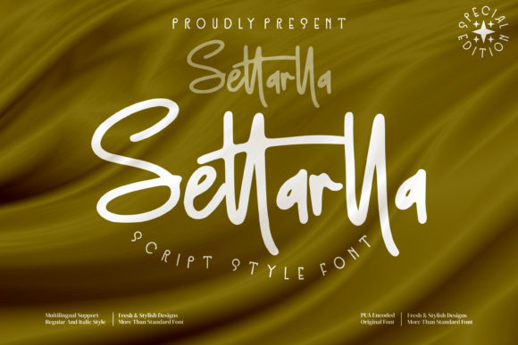 Settarlla: A Versatile Script Font for Digital Creatives