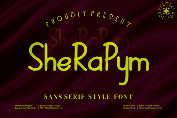 Sherapym: A Modern Sans Serif Font for Editorial Design