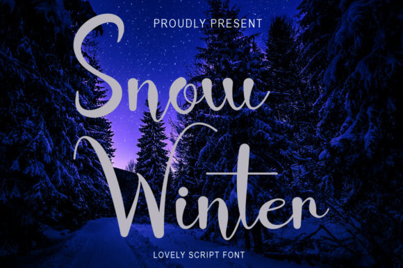 Snow Winter: A Romantic Script Font for Web Design
