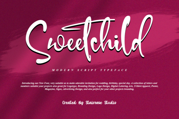 Sweetchild: A Script Font for Modern Editorial Design