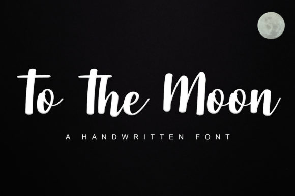 To the Moon Font: A Playful Script for Editorial Design