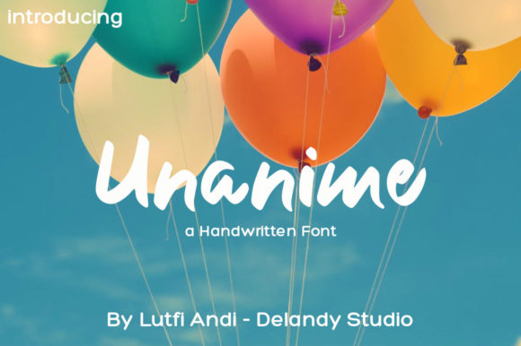 Unanime: A Handwritten Font for Bold Editorial Design